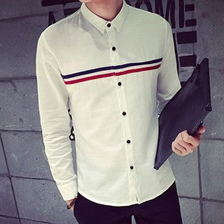 maxhomme Stripe Long-Sleeve Shirt
