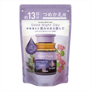 BATHCLIN - Ayur Time Aroma Bath Salt Good Night Day 520g Refill