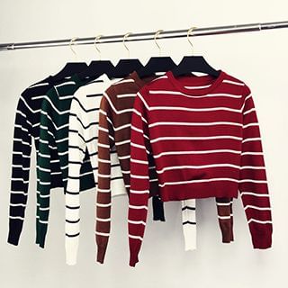 Honey House Striped Knit Top
