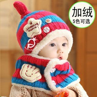 BYME Baby Striped Knit Beanie