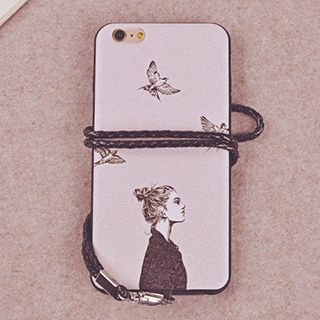 Kindtoy Couple Matching Printed Case with Strap - iPhone 6s / 6s Plus