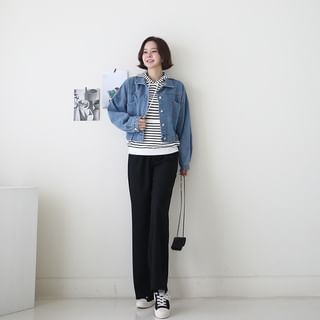Detachable Hood Denim Jacket