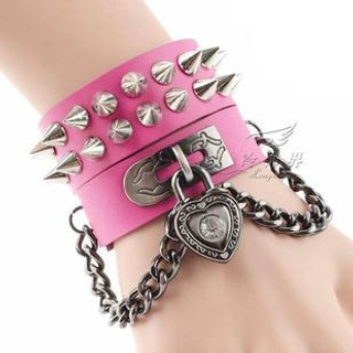 Trend Cool Spike Padlock Bracelet