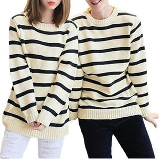 Isadora Striped Matching Couple Sweater