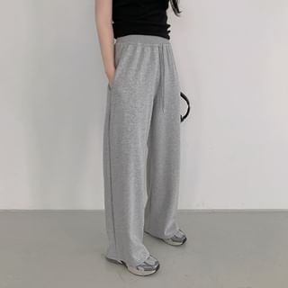 Drawcord Wide Sweat Pants
