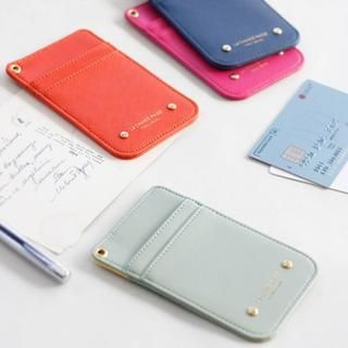 iswas Faux-Leather Card Case