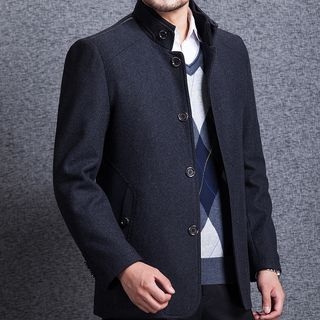 Modpop Stand Collar Single-Breasted Jacket
