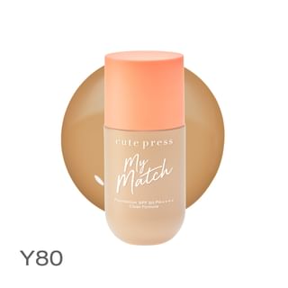 Cute Press - My Match Foundation Spf 50 Pa++++ Y80 Warm Honey