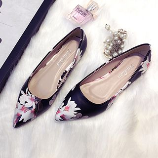 Zandy Shoes Floral Pointy Flats