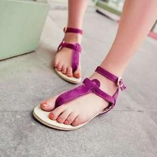 Pangmama Ankle-Strap Thong Sandals