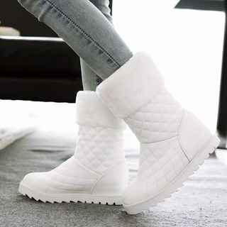 Pretty in Boots Fleece Lined Quilted Short Boots