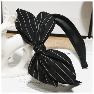 Miss Max Striped Bow Hairband