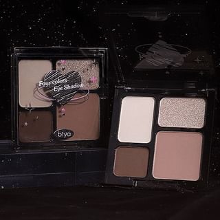 Biya - Cold Tipsy Eyeshadow Palette - 5 Types 04# Dark Smoke - 6G