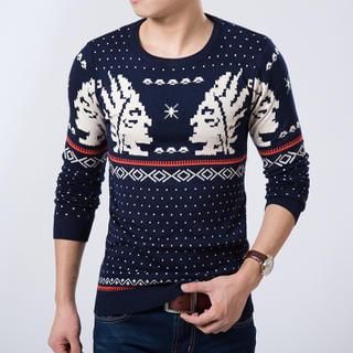 Bay Go Mall Print Sweater