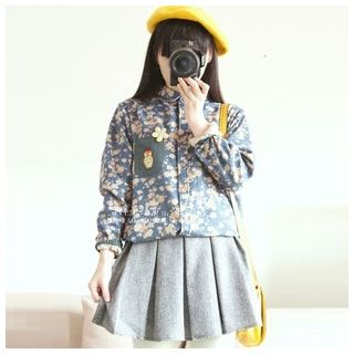 Mellow Fellow Floral Print Long Blouse