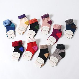 Rose Shop Kids Color Block Socks
