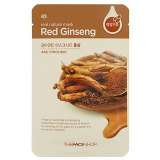 The Face Shop Real Nature Red Ginseng Mask Sheet 1sheet