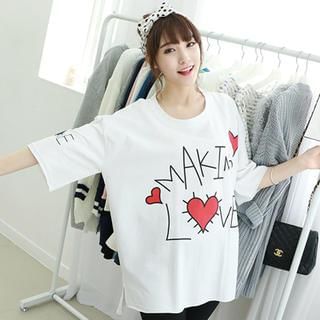 Dodostyle Lettering Loose-Fit T-Shirt
