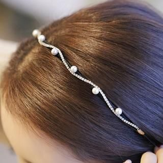 Seoul Young Rhinestone Beaded Hair Band