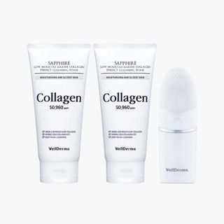 WellDerma - Sapphire Low Molecule Marine Collagen Cleansing Duo Set 1 Set