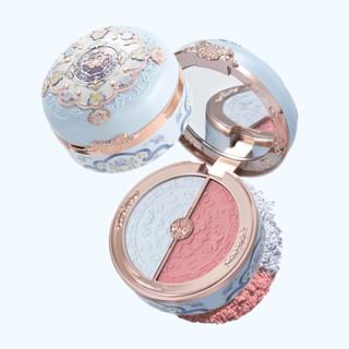 Flower Knows - Butterfly Cloud Collar Highlighting & Blush Duo Powder - 02 #02 Seaborne Moon - 6g