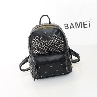 Bibiba Studded Faux Leather Backpack