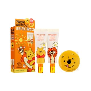 innisfree - Vitamin C Tone Up Sunscreen Special Set Winnie the Pooh Edition 3 pcs