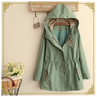 Angel Love Embroidered Hooded Jacket