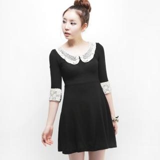 Crochet-Trim Dress