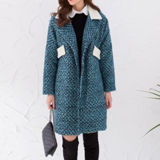 Jolly Club Fleece-Panel Buttoned Coat
