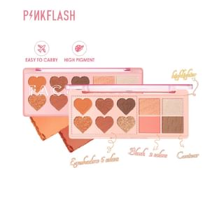 PINKFLASH - Highlighter Blusher Multi Palette - 3 Colors #2 Strawberry Ice