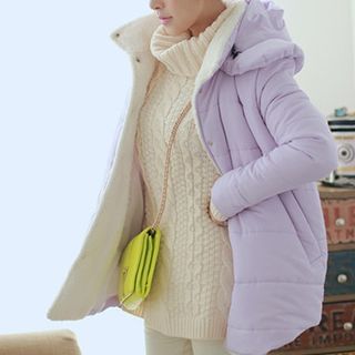 Fashion Street Hooded Long Down Jacket