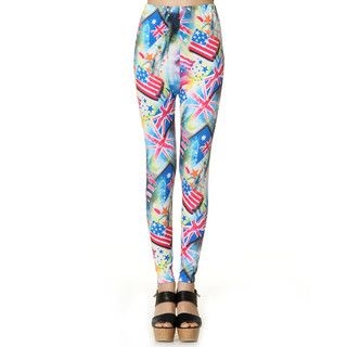 YesStyle Z United State Flag-Print Leggings