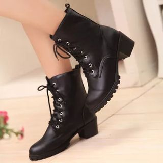Pastel Pairs Lace Up Boots