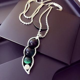 EPOQ Cat-eye Stone Pea Necklace