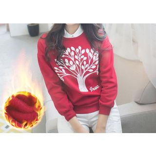 HotBlock Embroidered Tree Fleece-lined Pullover