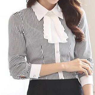 Caroe Striped Chiffon Shirt