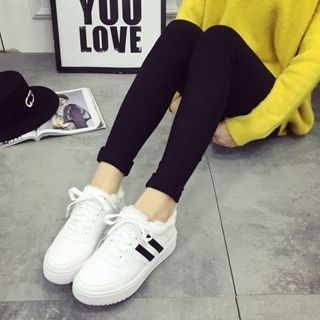 Zapatos Contrast-Stripe Platform Sneakers