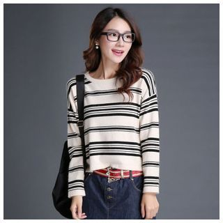 Mistee Striped Knit Top
