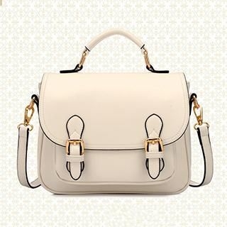 BeiBaoBao Faux-Leather Belted Satchel