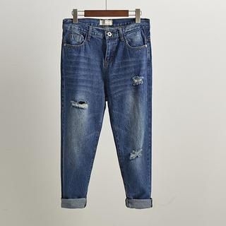 JVL Distressed Washed Jeans