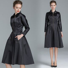Long-Sleeve Midi A-line Dress от YesStyle.com INT Long-Sleeve Midi A-line Dress от YesStyle.com INT