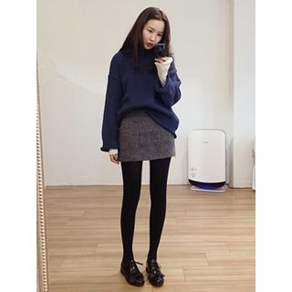 maybe-baby Wool Blend Pencil Skirt