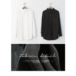 J-ANN Plain Long-Sleeve Shirt