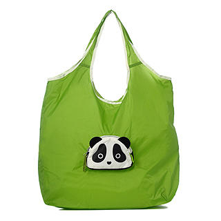 Morn Creations Panda Eco Bag (L) Green - L