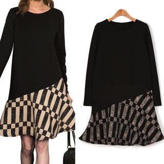ifzen Geometric Pattern Dress