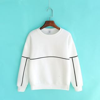Sunny Day Contrast Trim Pullover