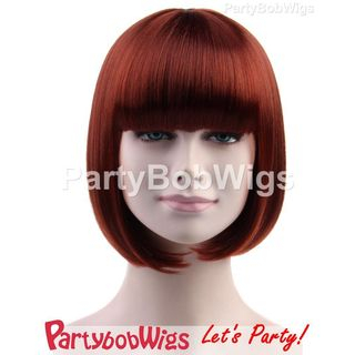 Party Wigs PartyBobWigs - Party Short Bob Wig - Brown Brown - One Size