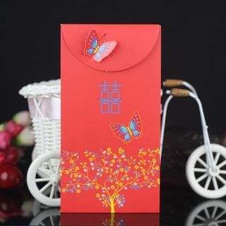 Rojo Chinese Wedding Butterfly Red Packet