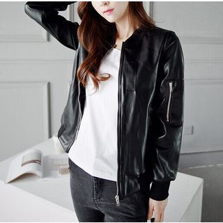 Chuvivi Faux Leather Jacket